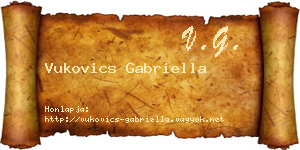 Vukovics Gabriella névjegykártya
